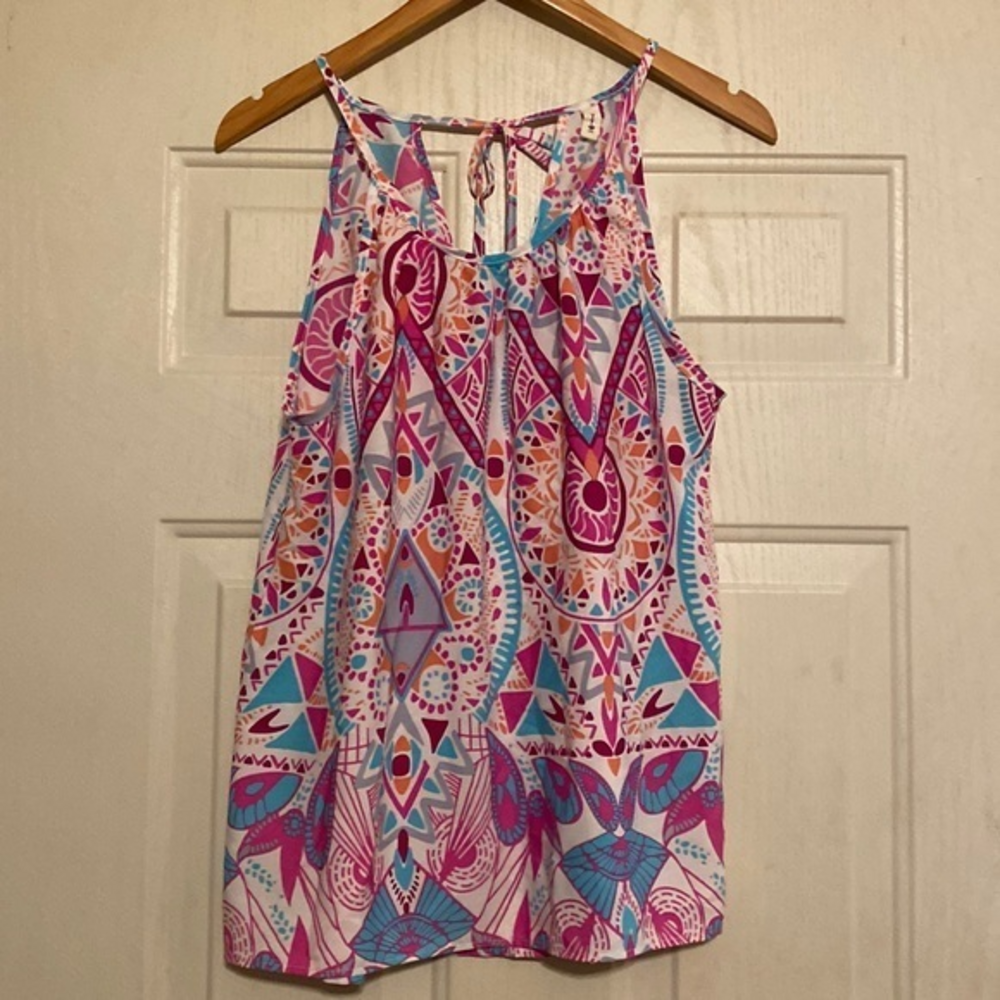 Tyche Colorful Print top
